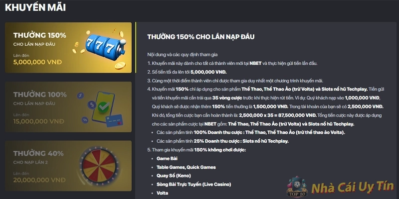 Khuyến mãi hấp dẫn Khuyến mãi hấp dẫn