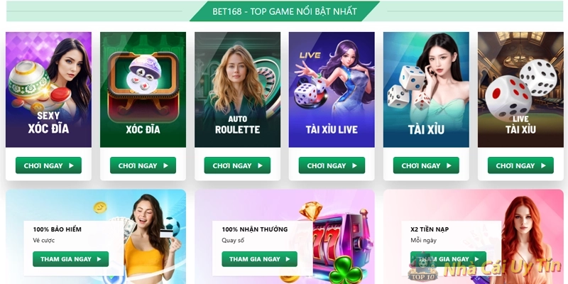 Review BET168 – Ưu điểm giữa chân người chơi Review BET168 - Ưu điểm giữa chân người chơi