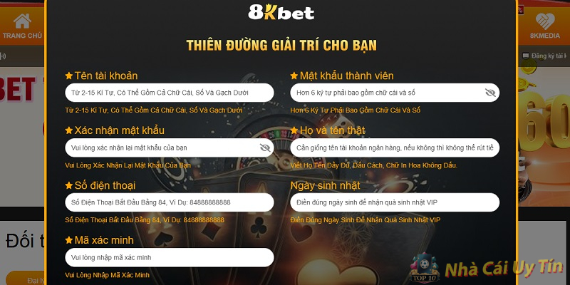 Tạo tài khoản đơn giản Tạo tài khoản đơn giản